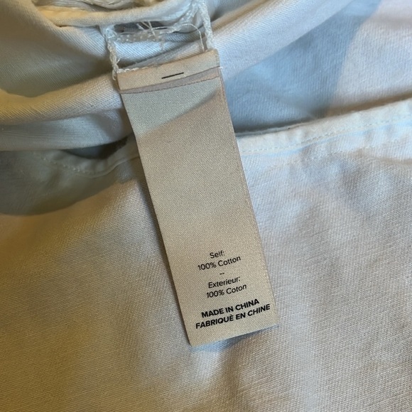 Cinq à Sept | Tous Les Jours Anson Twill Mini Skirt in Off White Sz 4 Faux Wrap - Picture 10 of 13